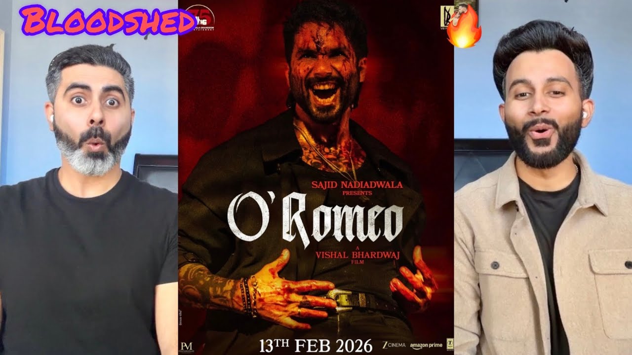 O’Romeo Official Trailer Reaction | Shahid Kapoor | Triptii Dimri | Nana Patekar