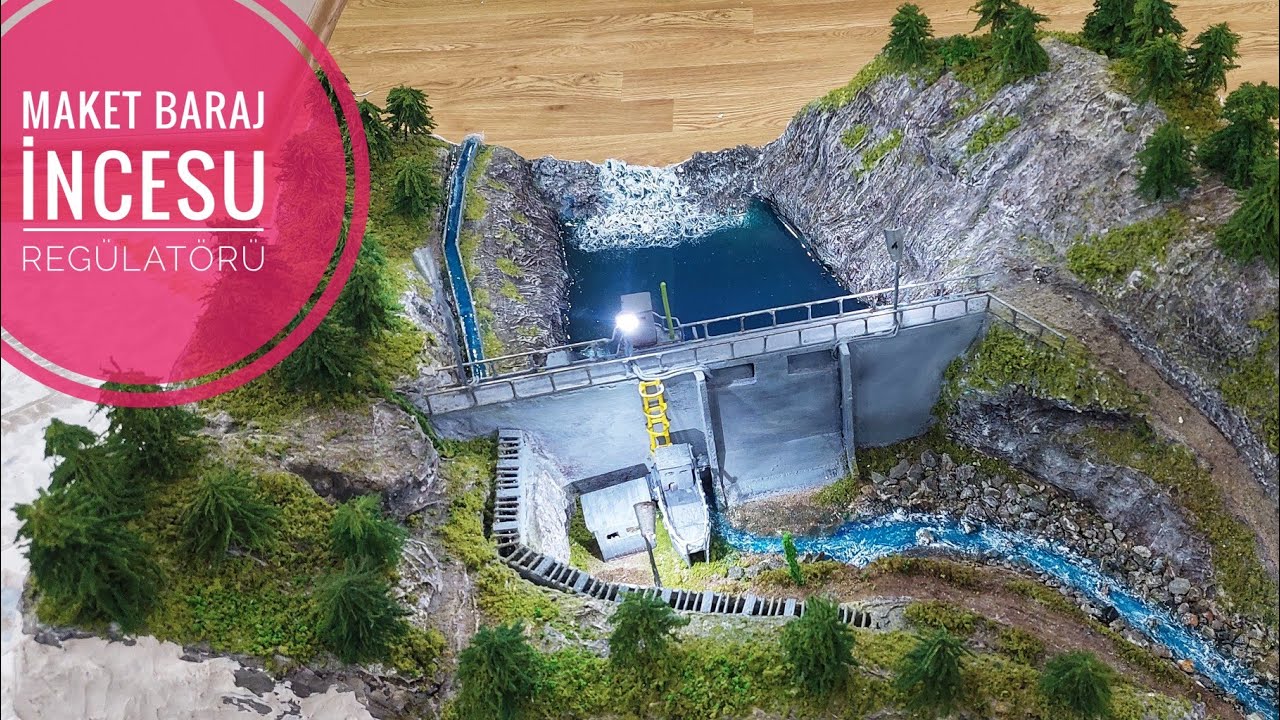 baraj maketi (dam model construction) part 2. İncesu Regülatörü. ÇAYELİ CATALDERE RIZE