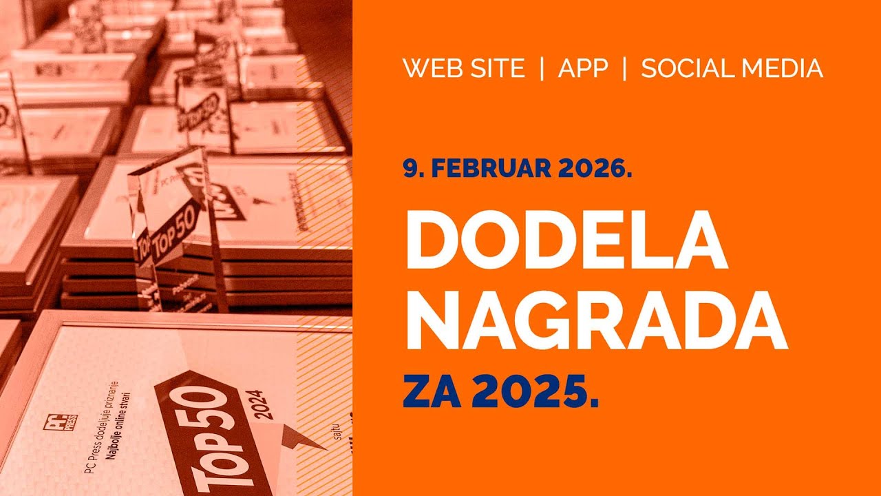 PCPress Top50 2025 - proglašenje dobitnika