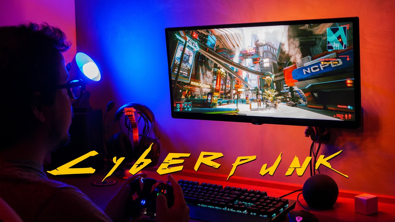 ALEXA, MODO CYBERPUNK! - TRANSFORME SEU QUARTO E ABRA QUALQUER JOGO COM 1 COMANDO