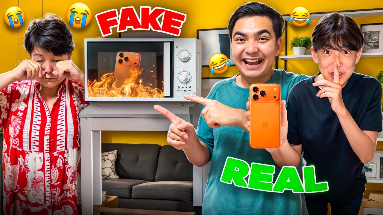 Жасмин мен Томи сыйлаған телефонды тығып қойдық🤣| Апаға пранк