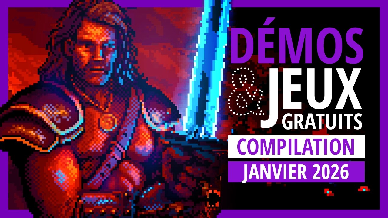 Démos & Jeux gratuits : compilation de janvier 2026