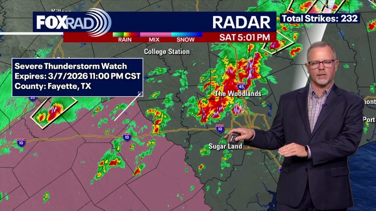 Houston weather: Saturday night storms