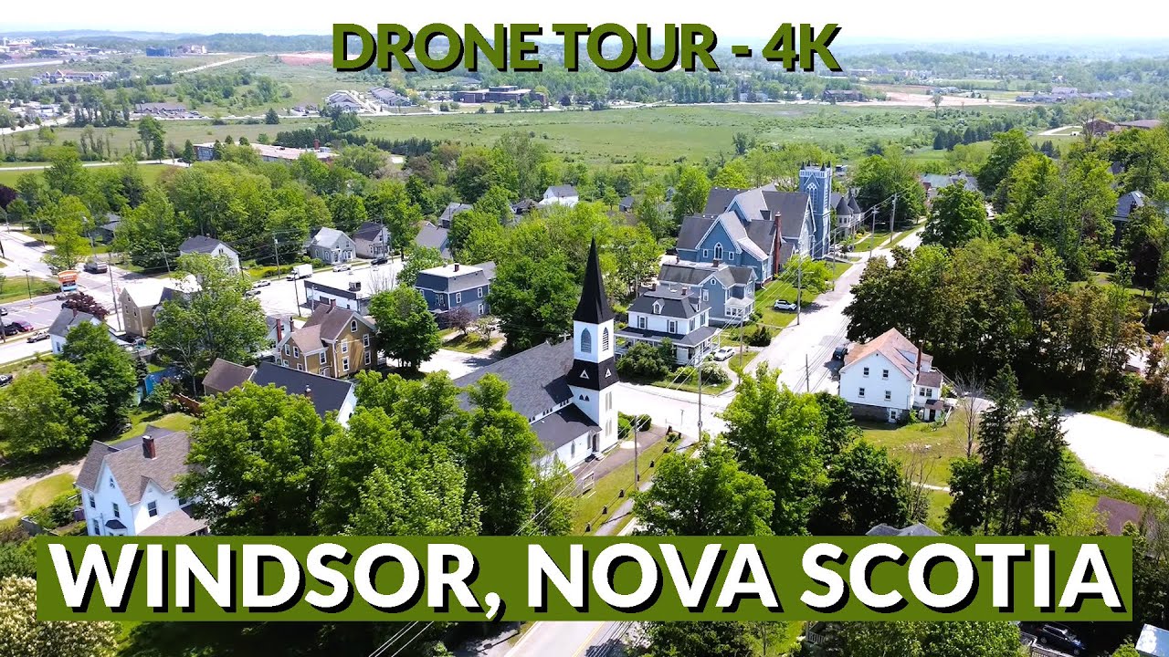 Drone Video 4K: Windsor, Nova Scotia - an Aerial Perspective