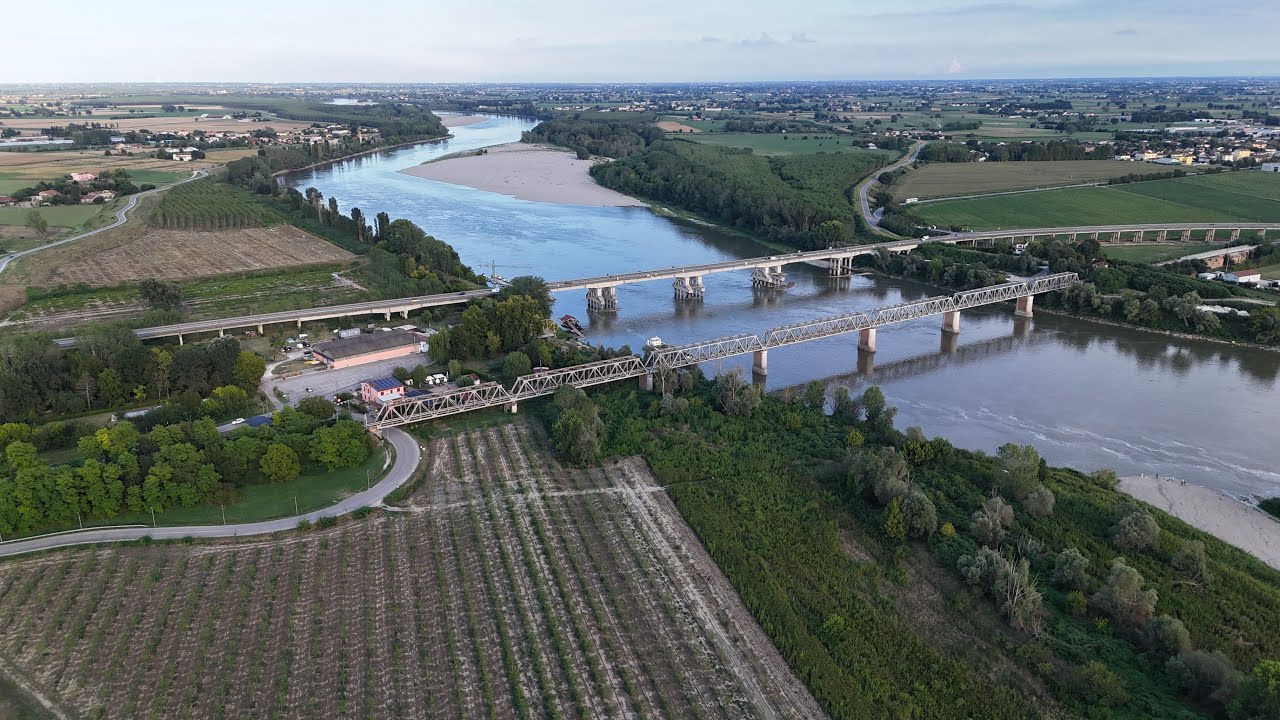 Raid Pavia Venezia fiume Po a Borgoforte con voli drone 2 giugno 2025