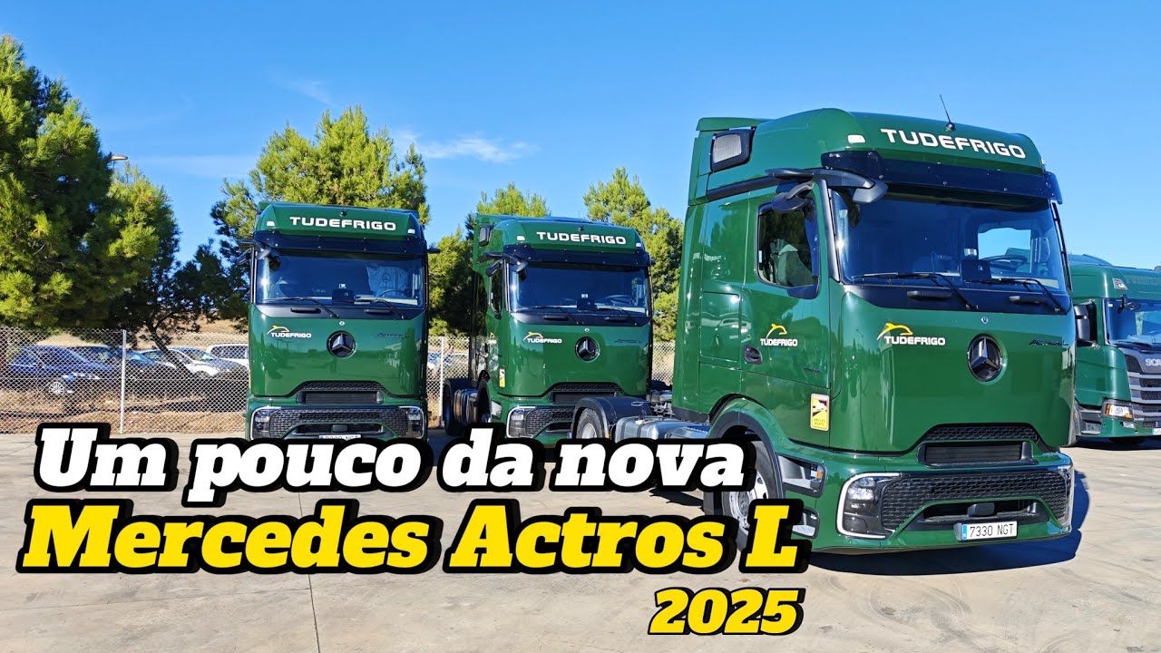 Nova Mercedes Actros L 2025, e também como foi o dia antes da primeira viagem com o novo Scania!