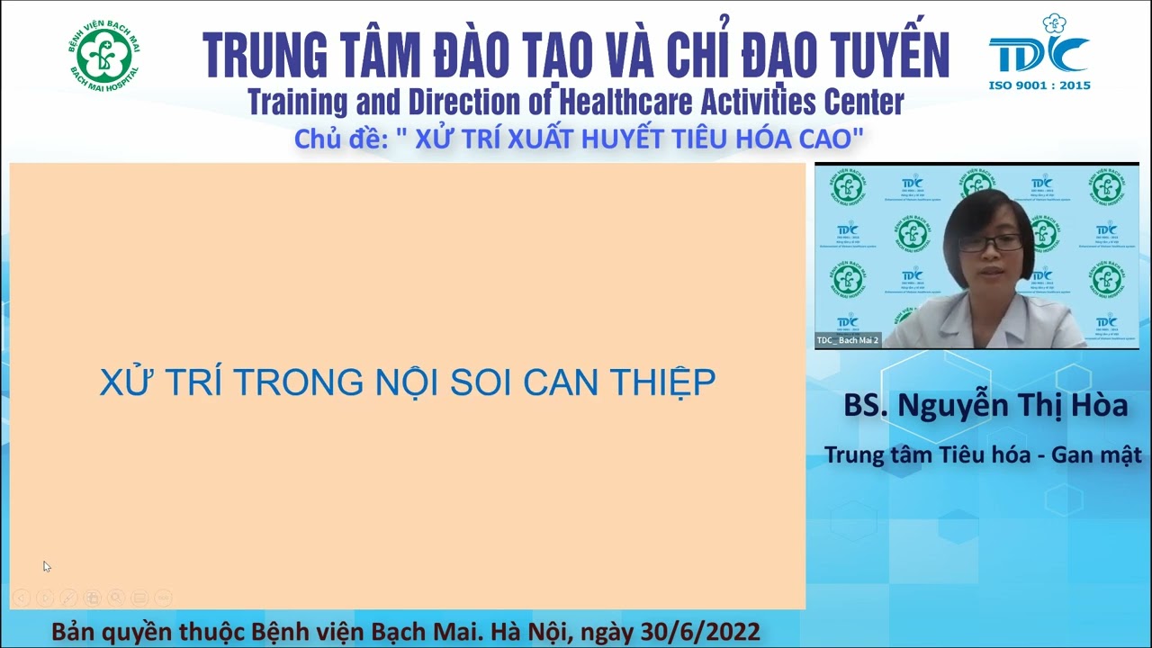Xử trí xuất huyết tiêu hóa cao