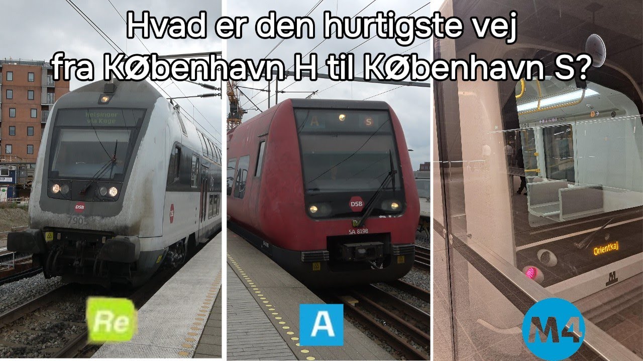 Hvad er den hurtigste vej fra København S til København H?