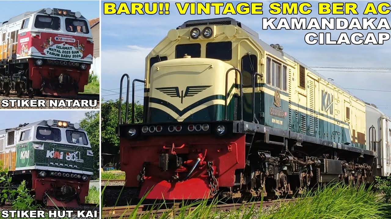 Ramainya Hunting Kereta Api di Tikungan | Momen Loko Vintage dan Loko Berstiker 