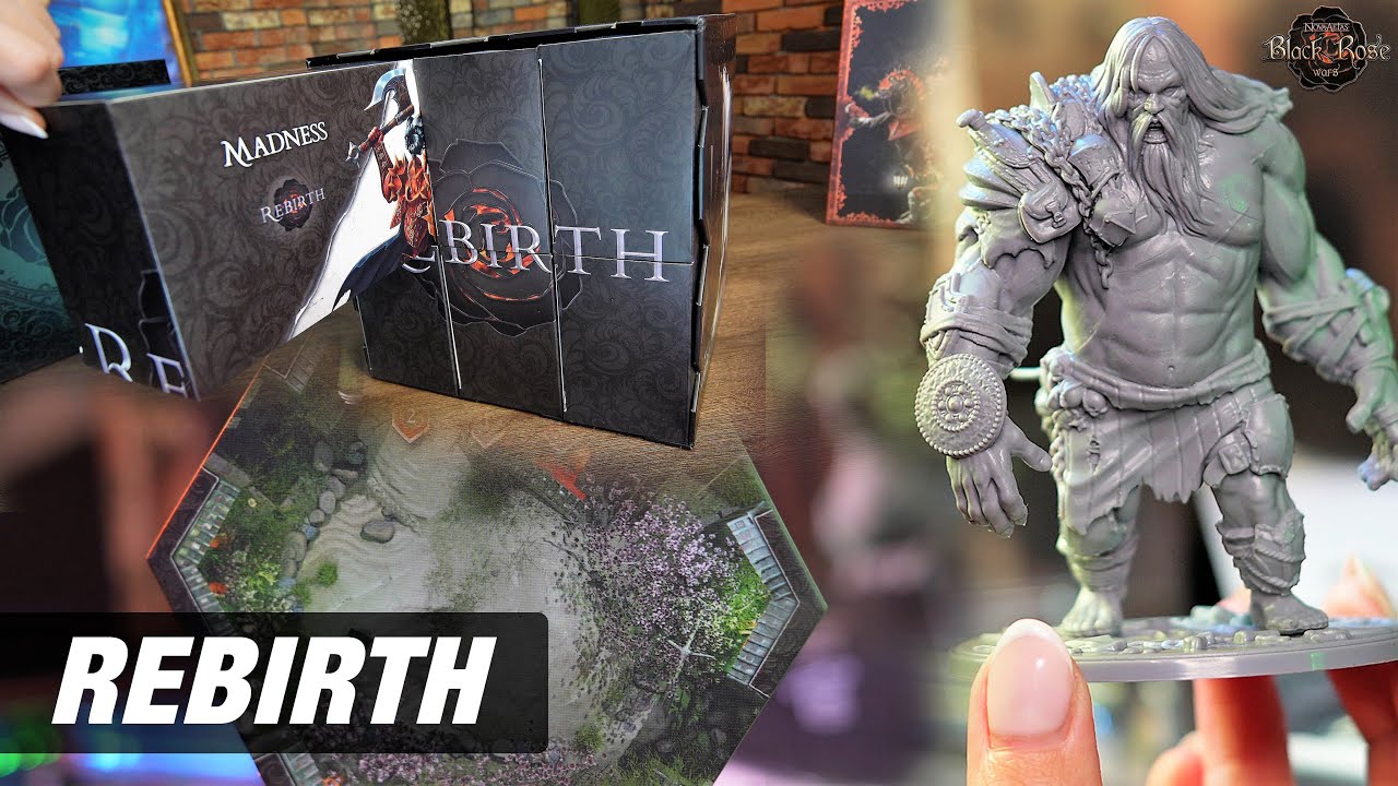 Black Rose Wars Rebirth and Stretch Goals - Detailed Unboxing ( On Table: High Quality 4K )