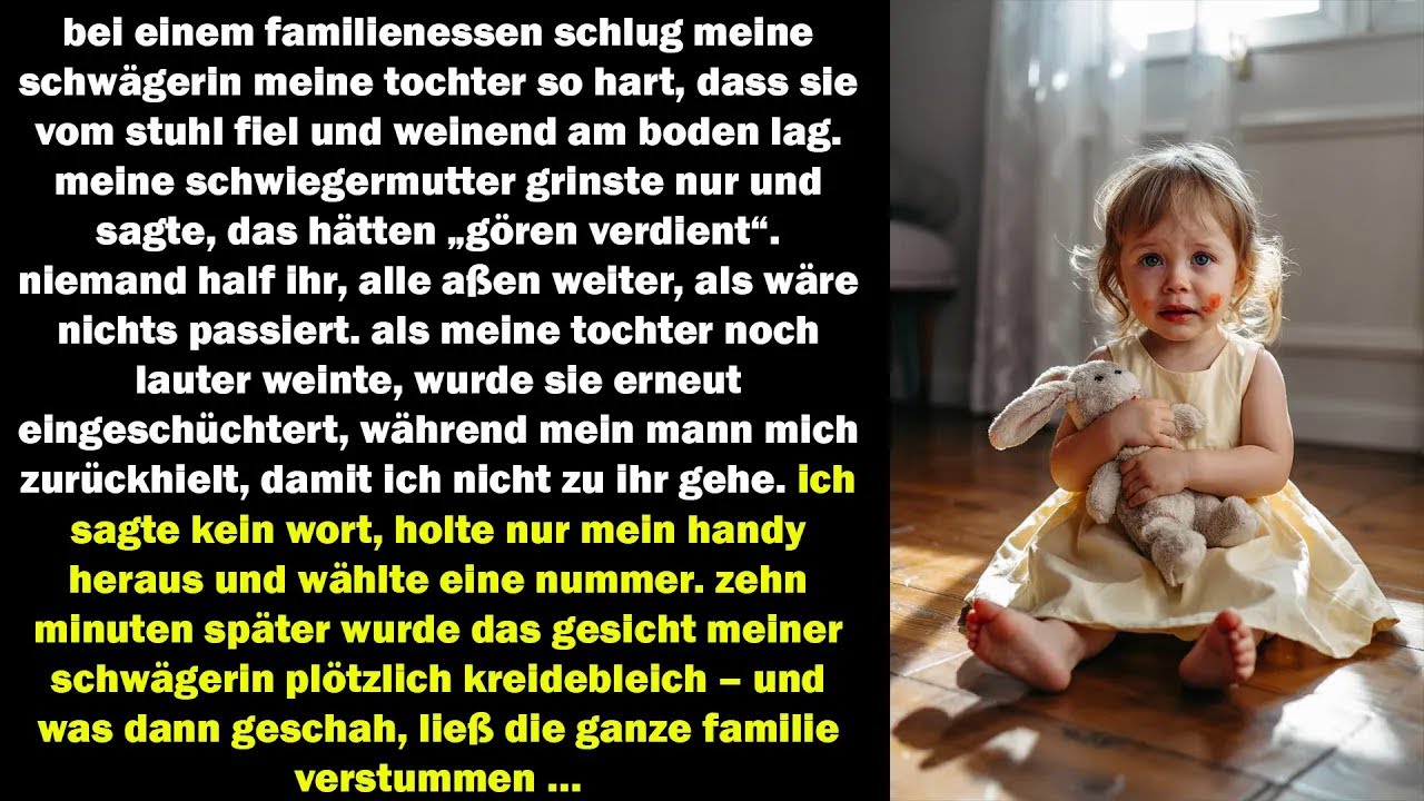 sie schlug meine tochter – zehn minuten später klingelte es an der tür… und