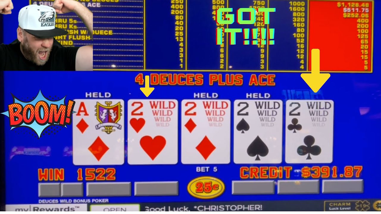 Video Poker: Deuces Wild Bonus Poker Progressive Session!