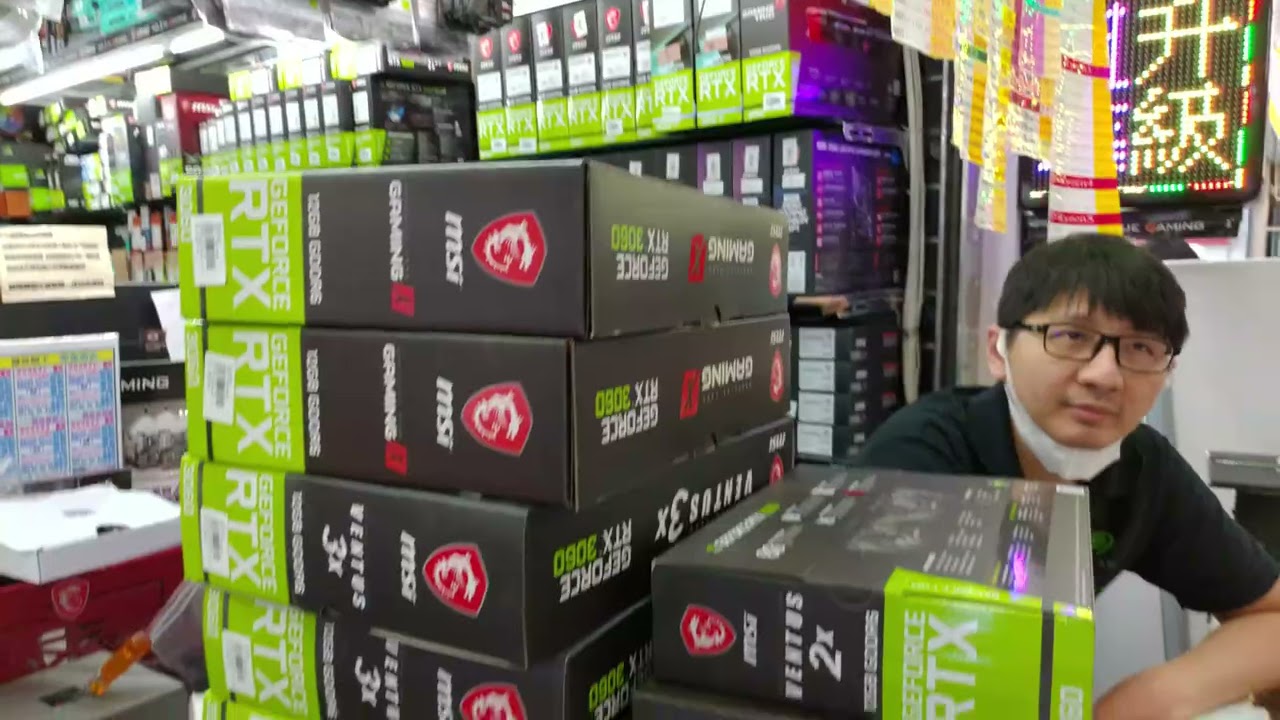 LITERAL PILE of GPUs in Stock! WITH Telephone Number and Business Card!