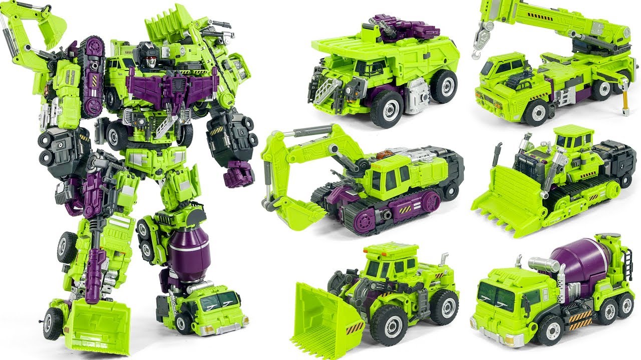 Transformers DevaStator JinBao DestroyForce Construction Vehicles Truck Toy Transformation