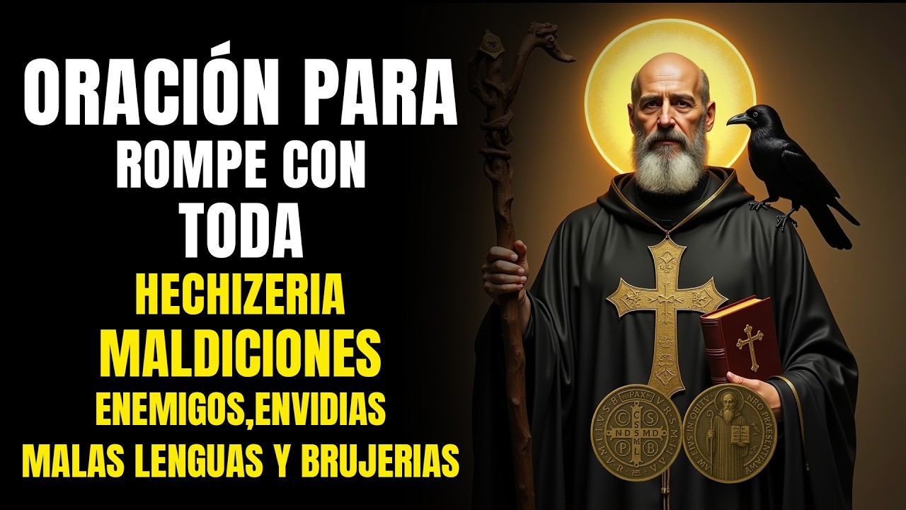ORACION A SAN BENITO PARA ROMPE CON TODA HECHIZERÍA, MALEFICIOS, MALDICIONES, ENVIDIAS,ENEMIGOS, ..