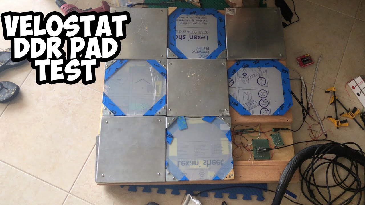 DIY Velostat DDR Pad Test -  &Delta;MAX