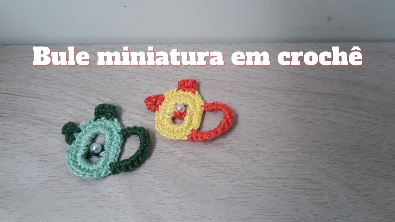 Bule em miniatura em croch&ecirc; com lacre           #crocheparainiciante