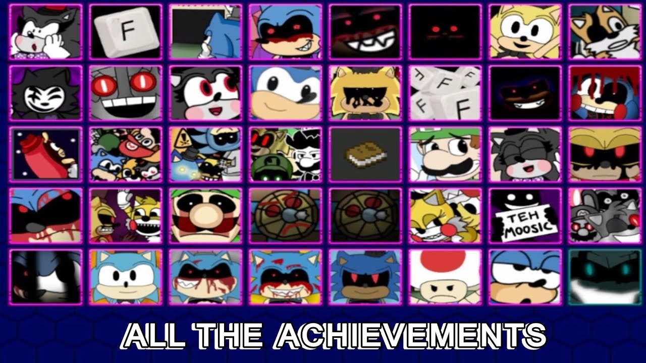 ALL THE ACHIEVEMENTS OF FIVE NIGHTS AT SONIC'S: MANIAC MANIA | TODOS LOS LOGROS | FNAF FAN GAME |