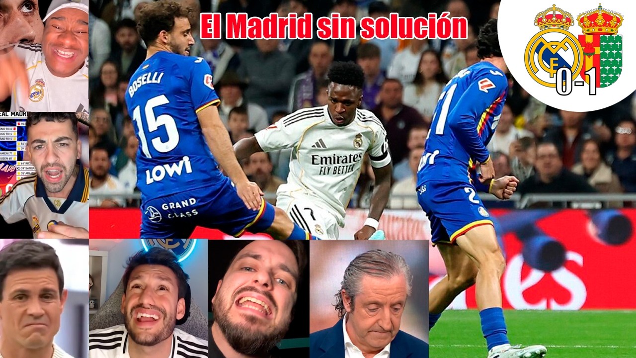 ¡VERGÜENZA EN EL BERNABÉU! 🏟️❌ | Reacciones Real Madrid 0 - 1 Getafe