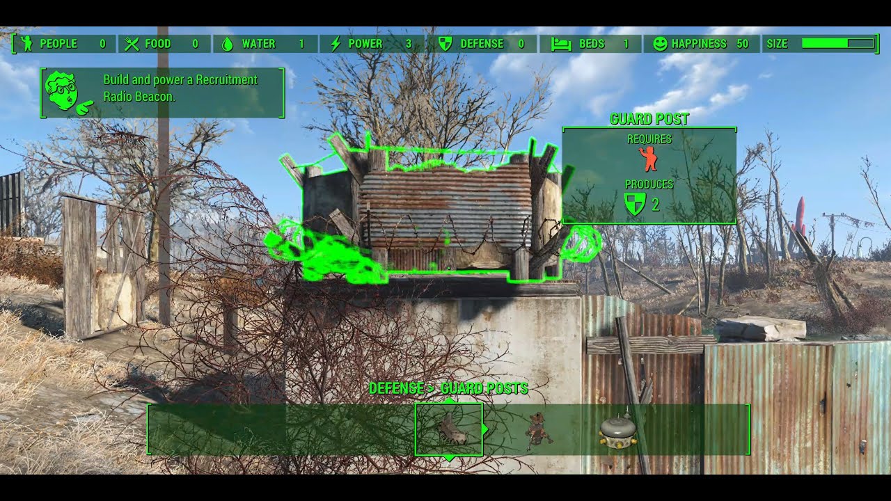 Fallout4 Settlements Sanctuary Shores Build,part 2