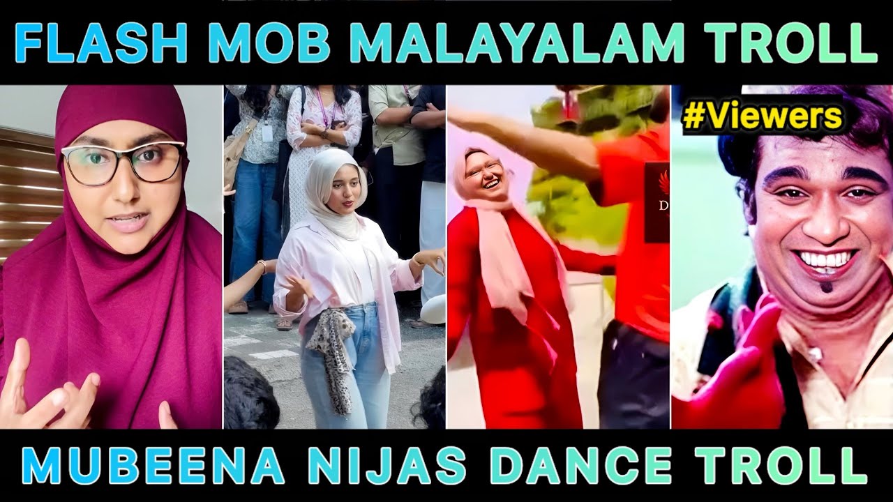 Mubeena Nijas Flash Mob Troll 😂 | Mubis Paradise Campus Dance Controversy | Malayalam Troll Reaction