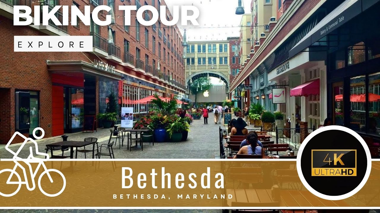 Bethesda MD - Maryland - Walking Silent Biking Tour - Walk With Me - Row