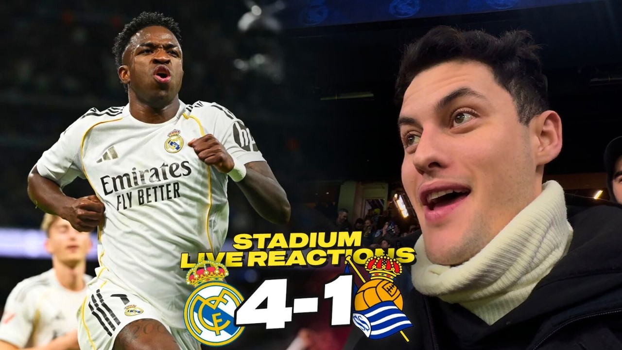 Vini Jr. Statement Win 🔥Real Madrid vs Real Sociedad Bernabéu Live Reactions & 4K Highlights