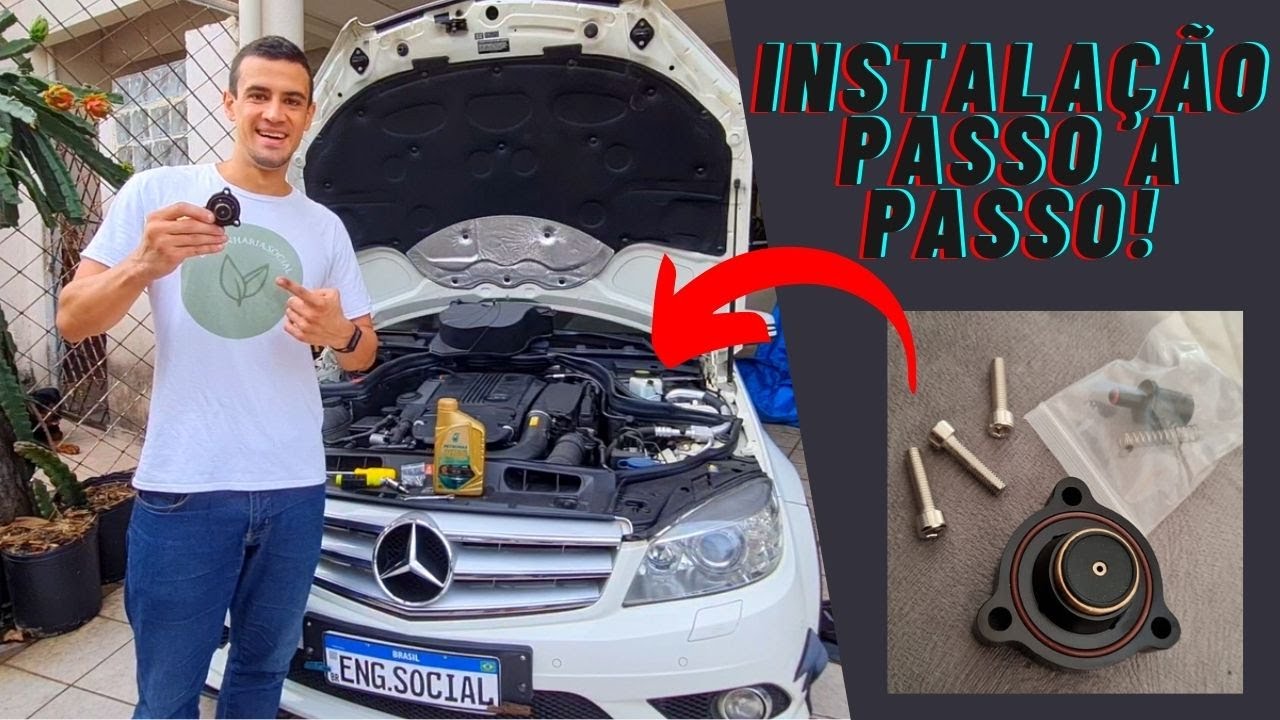 VÁLVULA DV: INSTALAÇÃO PASSO A PASSO NA MERCEDES C250, CONFIRA O RESULTADO!!! Link na Descrição 🚗💨💨💨