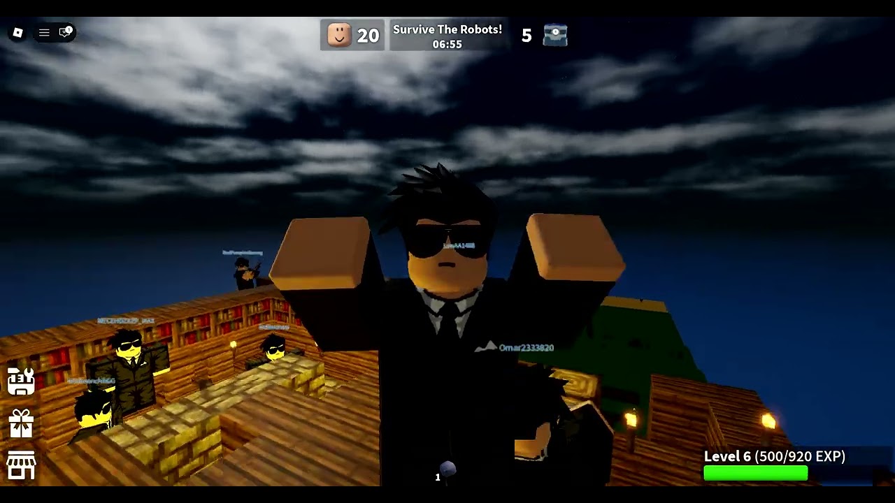robots vs humans #roblox