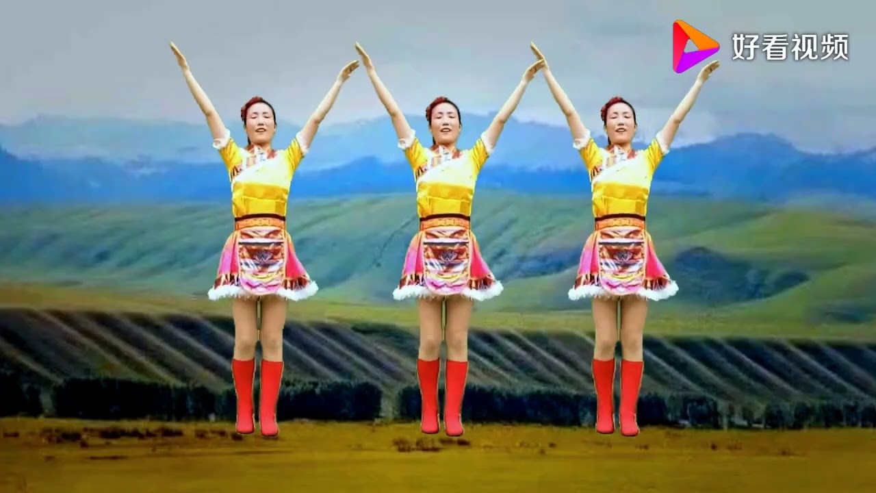 经典老歌广场舞《想西藏》热情洋溢，歌曲好听舞蹈美