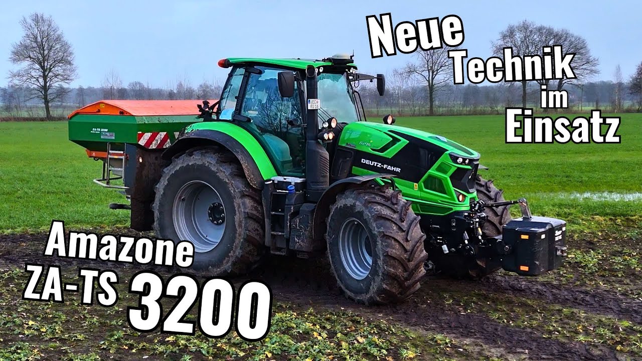 Amazone ZA-TS 3200 / Neue Technik im Einsatz / Dünger für das Getreide