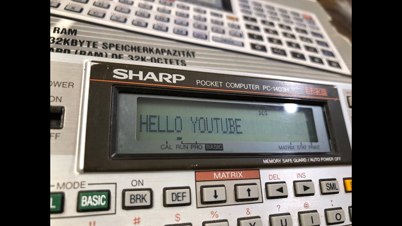 Sharp PC-1403H Pocket Computer / basically #SepTandy :D