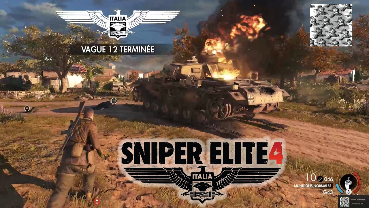 Sniper Elite 4: Mode Solo Survie: 12 vagues sur 12