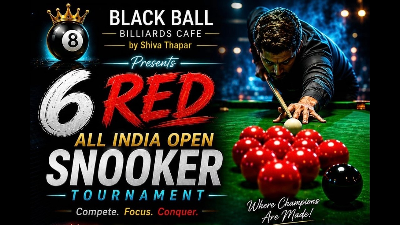 R1 - RAJAT SHARMA vs SHIVAM ARORA - T3 - BBBC 6 REDS ALL INDIA OPEN SNOOKER TOURNAMENT 2026.