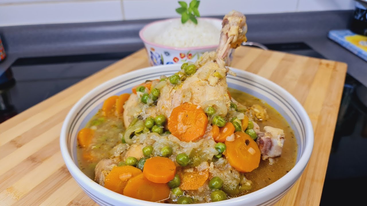 Como preparar POLLO ARVEJADO. un clásico de la cocina chilena #facilyrapido