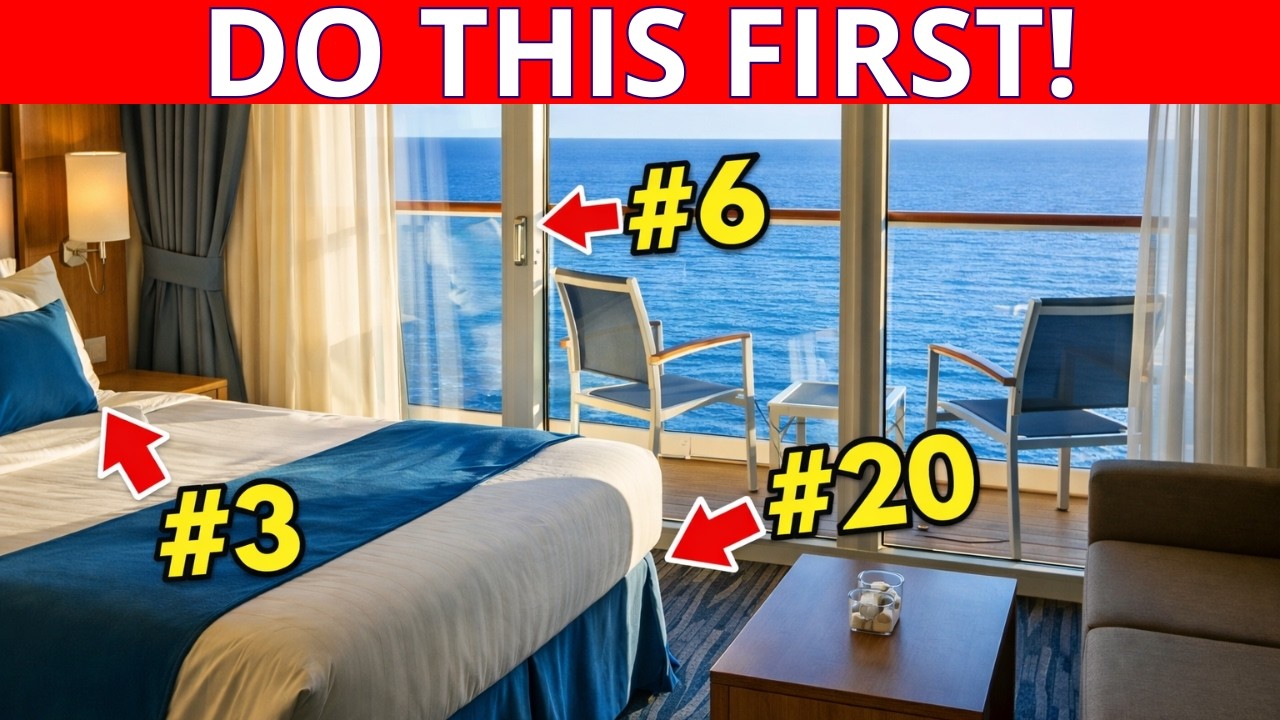 NEVER Enter Your Cruise Cabin Until You Do These 20 Things