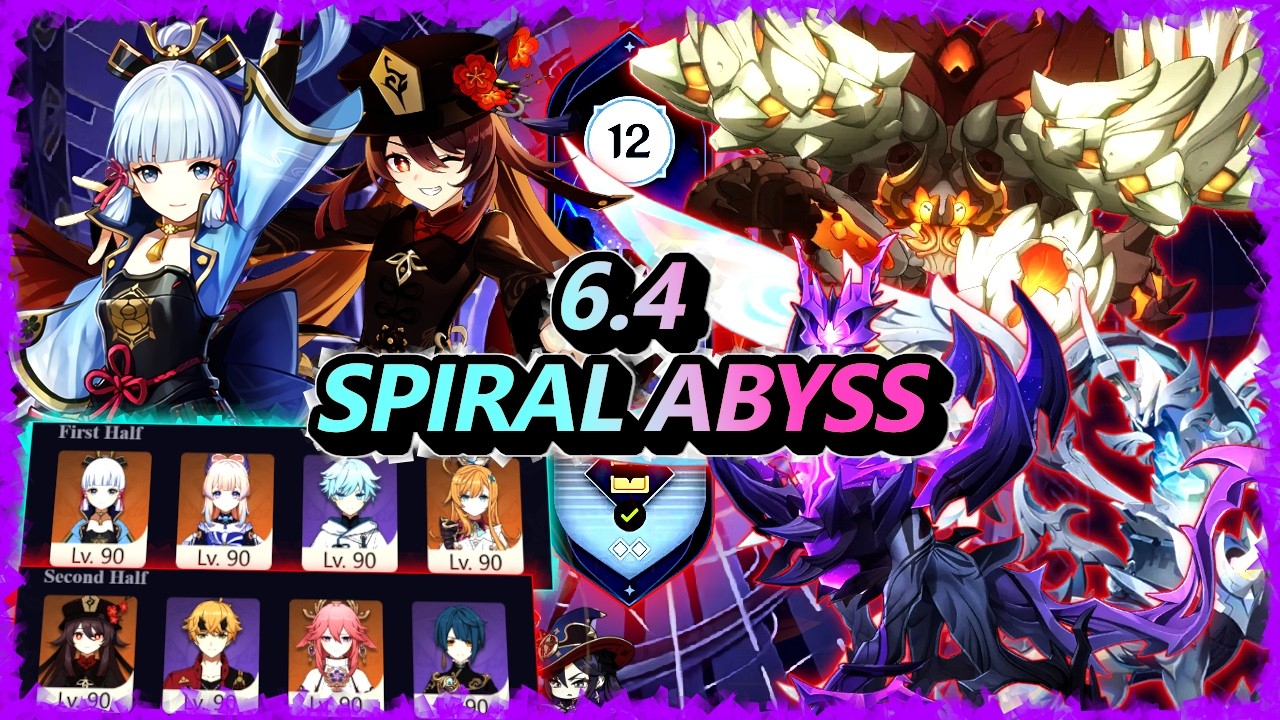 Spiral Abyss 6.4A | Ayaka & Hu Tao | Genshin Impact 原神 F2P C6