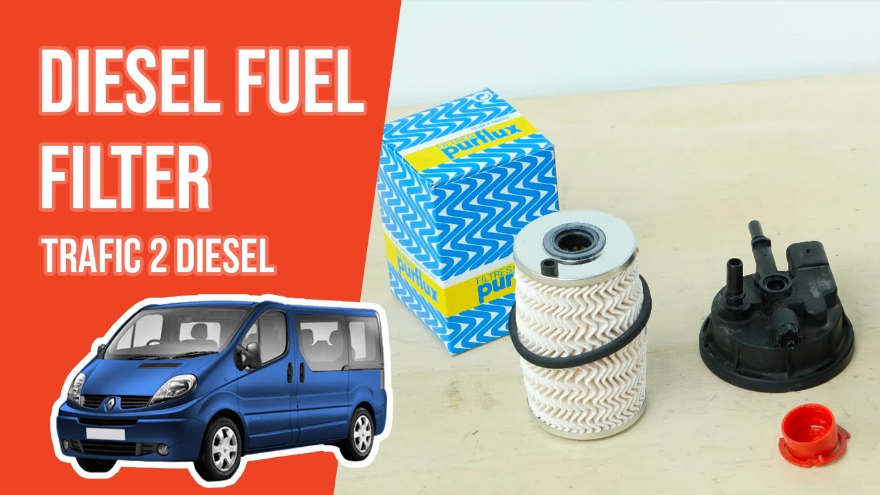 How to replace the diesel fuel filter Trafic mk2 2.0 dCi ⛽
