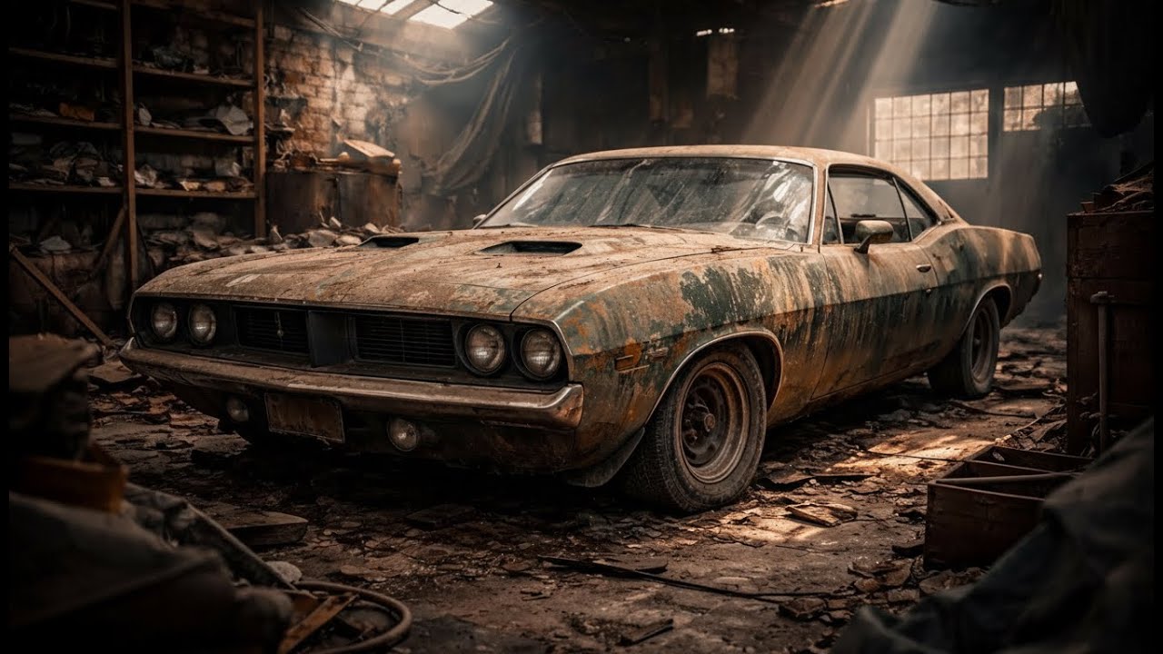 ASMR Car Restoration Full Rebuild of Plymouth Barracuda 1971 from Abandoned Condition to Looking New