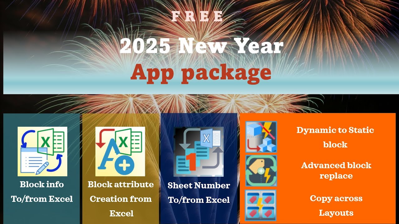 Пакет приложений New Year 2025 для AutoCAD