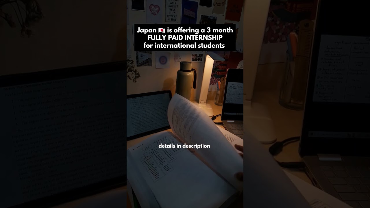 Japan 🇯🇵 FULLY PAID INTERNSHIP for international students