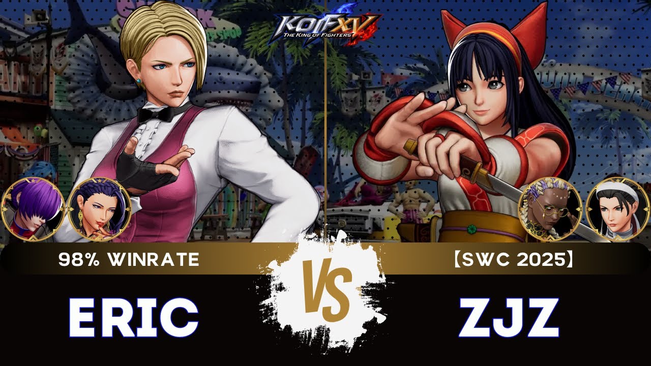 KOF XV🎞️ERIC (King/Luong/O.Shermie) vs ZJZ (Dolores/Nakoruru/Chizuru) 🎞️Replay Match - 05/25