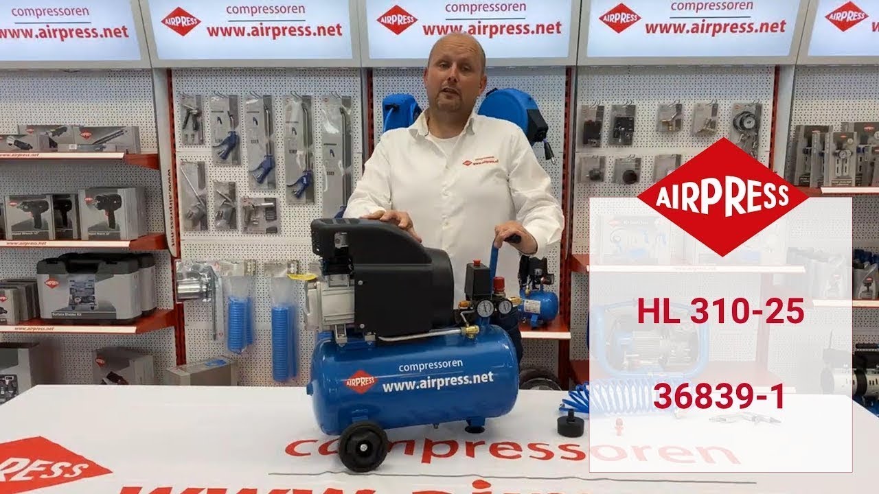 Compresseur lubrifié à l'huile HL 310-25 Airpress (réf. 36839-1)