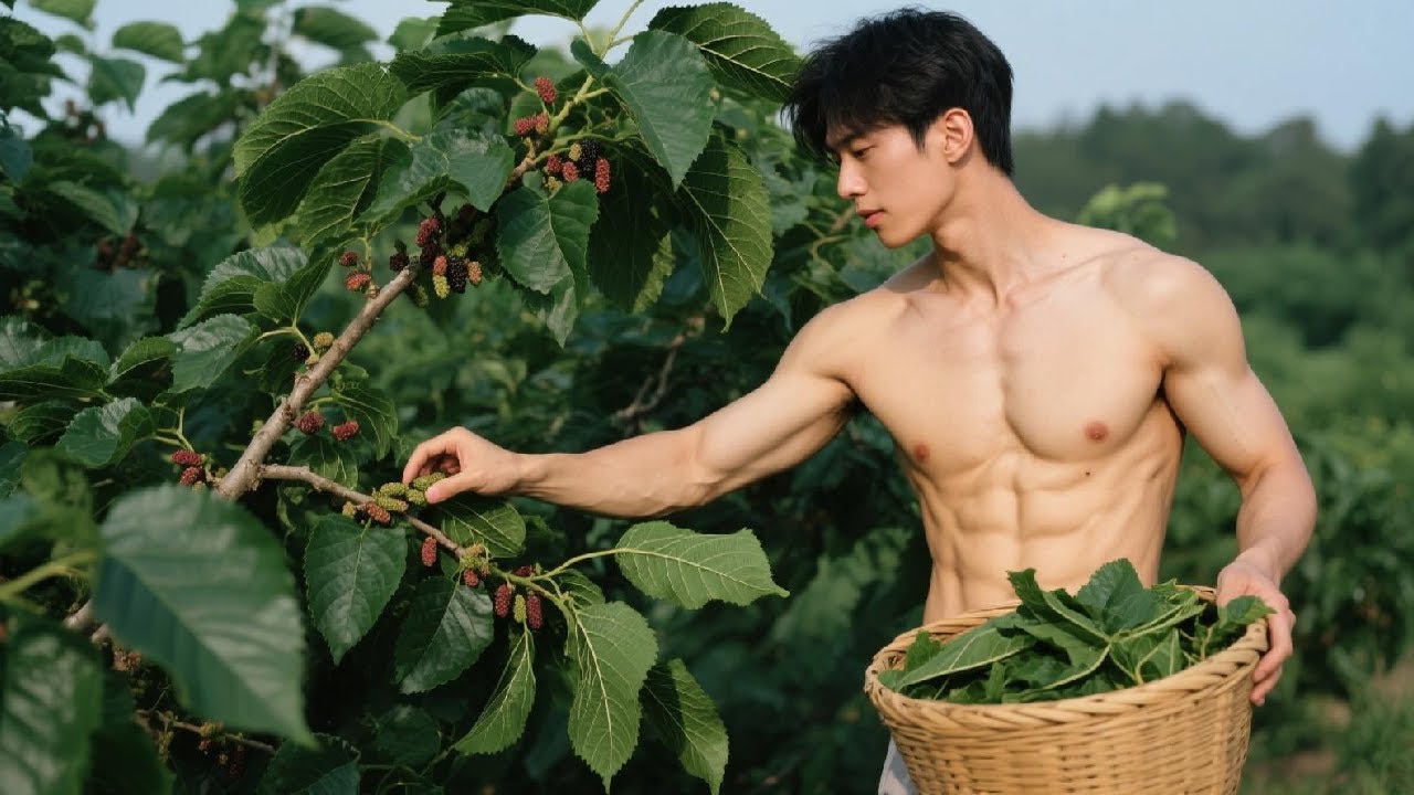 Harvesting Nature&rsquo;s Bounty: Turning Fresh Mulberry Leaves Into a Cooling Summer Dessert！