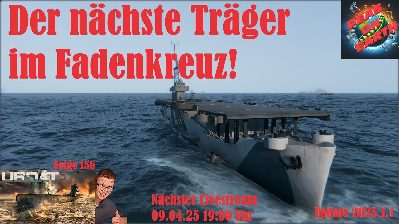 Der erste Träger der Bogue Klasse für unser Boot - UBOAT - Feindfahrt auf U-764 #156 - 4K