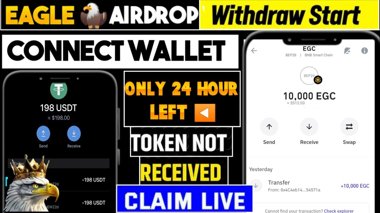 Eagle Coin Airdrop withdraw start |  Withdrawal Process step by step | Eagle Coin Listing 1 November