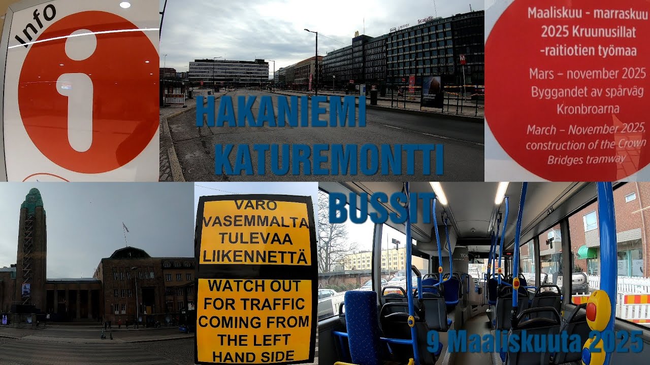 Hakaniemen remontti bussit