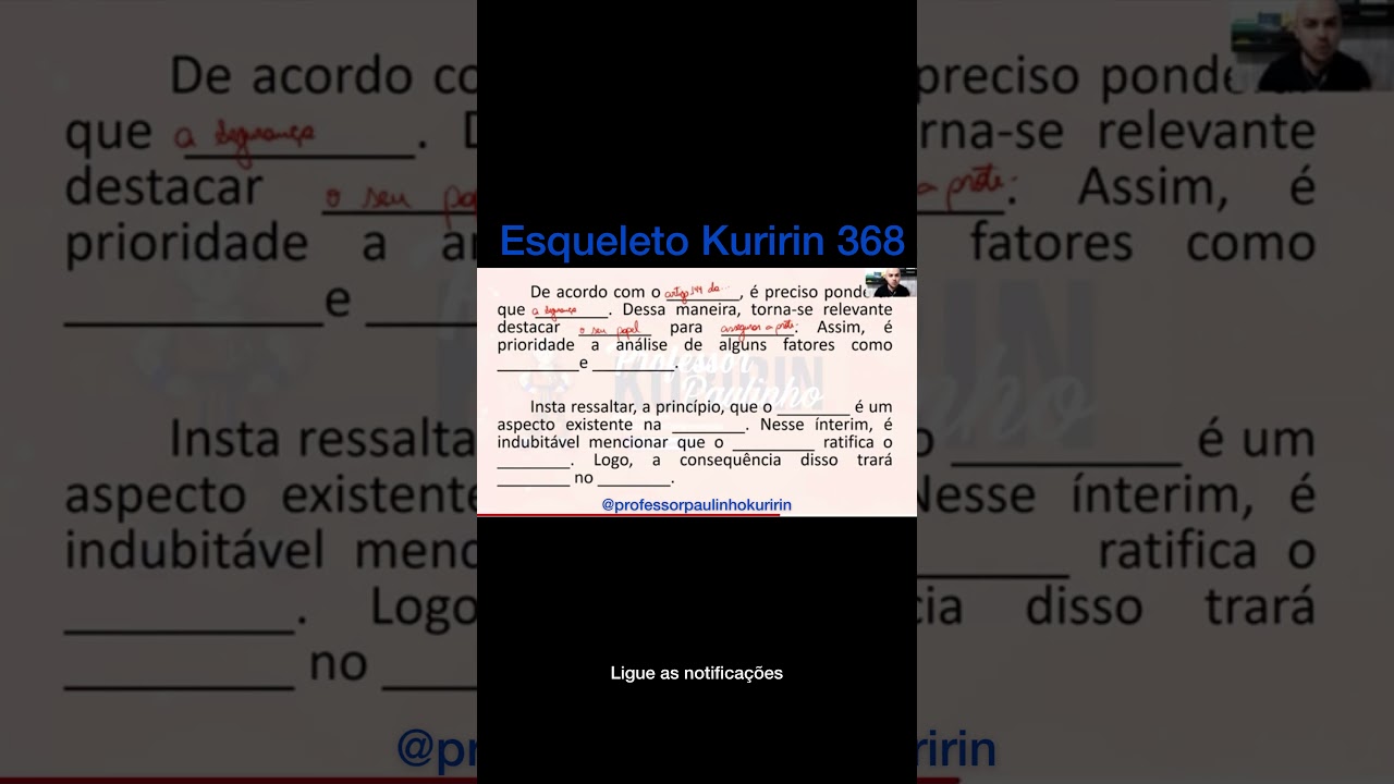 Esqueleto de Redação