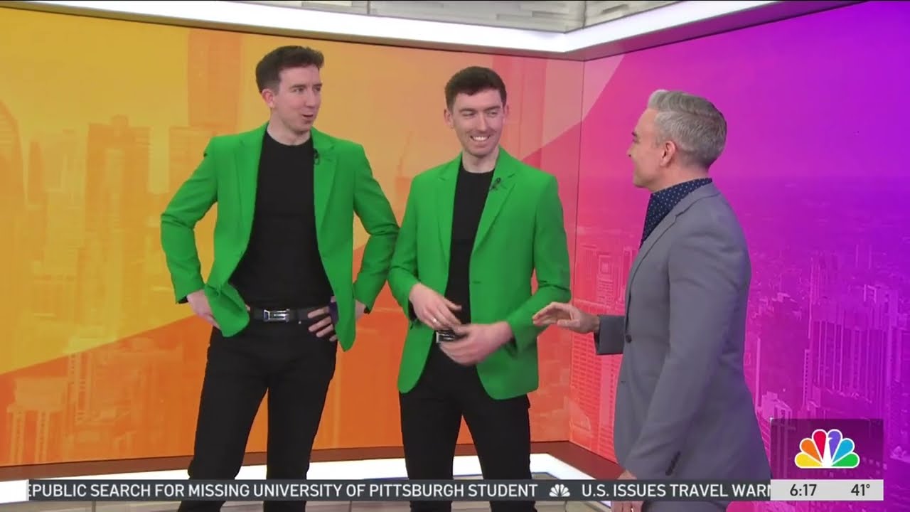 Irish-American dancers 'Gardiner Brothers' perform ahead of St. Patrick's Day events in Chicago