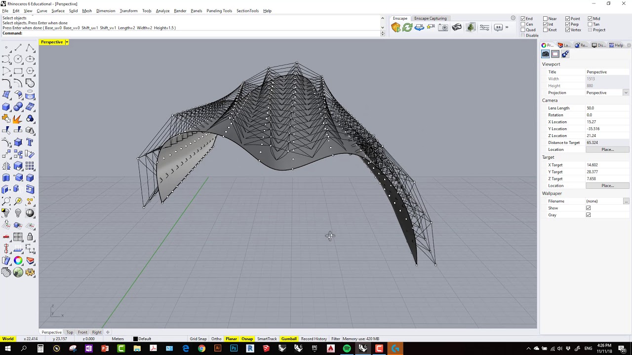 Rhino space frame (Thai)